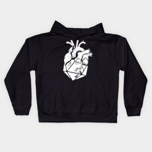 Pen and paper heart dice Kids Hoodie